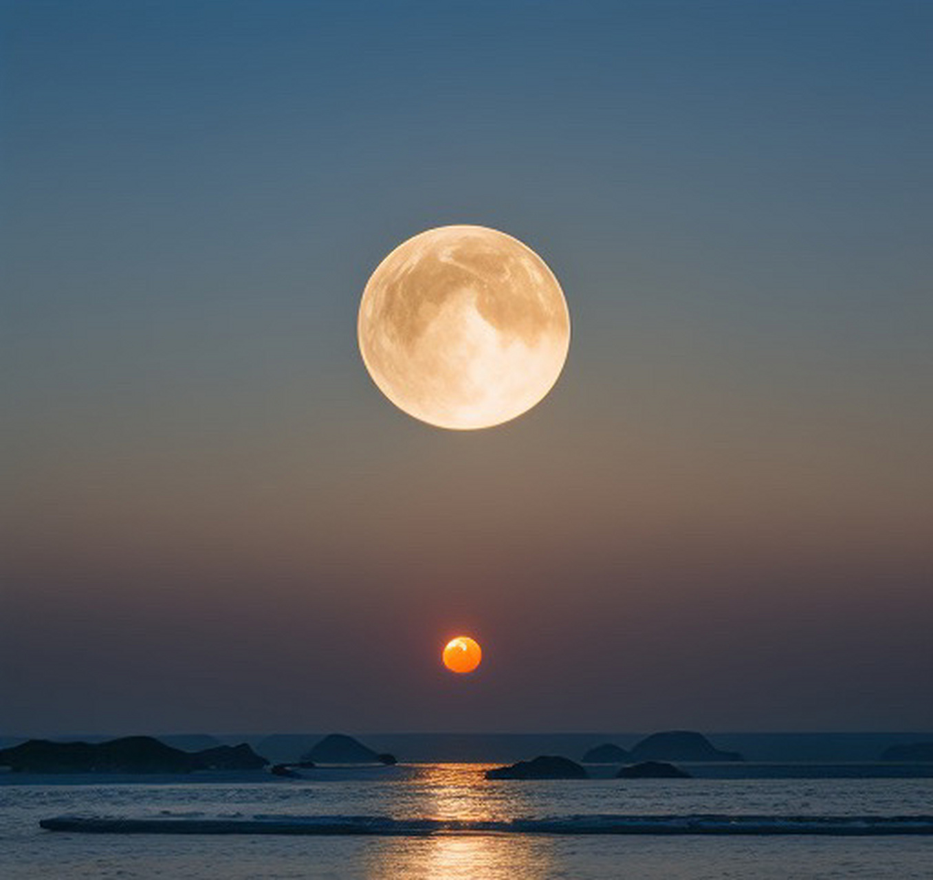 海上生明月,天涯共此. #月亮# 676767