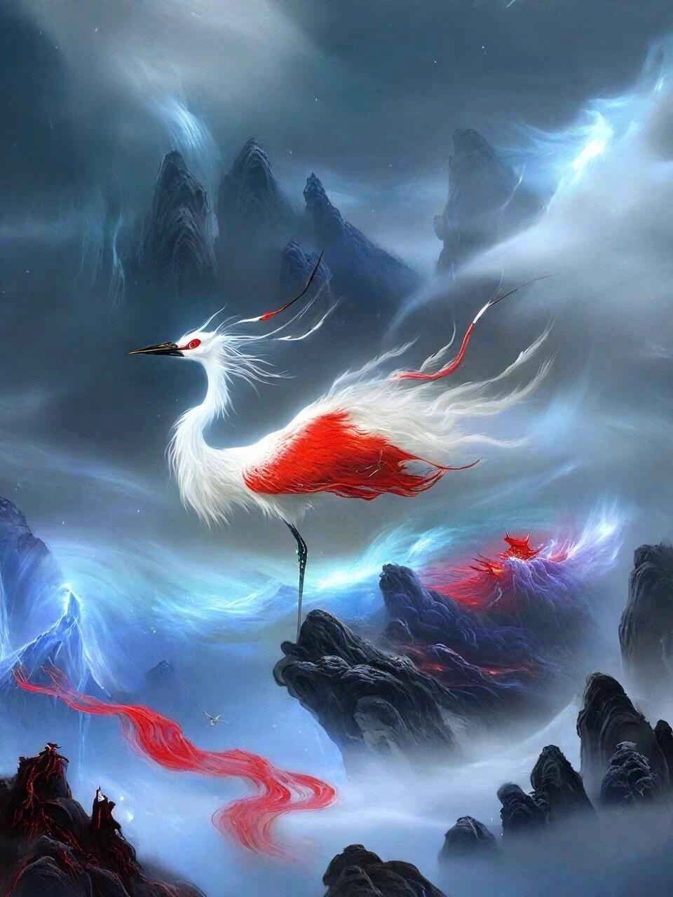 有一种鸟叫"毕方"在古代文献中,毕方鸟被认为是吉祥的象征,代表着祥瑞