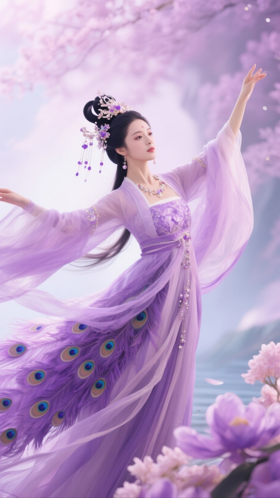 古风# #古装美人# #我的五一假期古装美女剧照古风紫衣古装明星