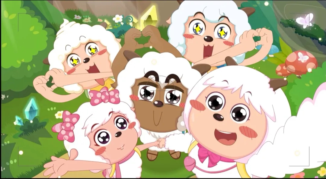 羊羊的合照[赞同][心]#喜羊羊与灰太狼# #喜羊羊与灰太狼之疯狂超能营