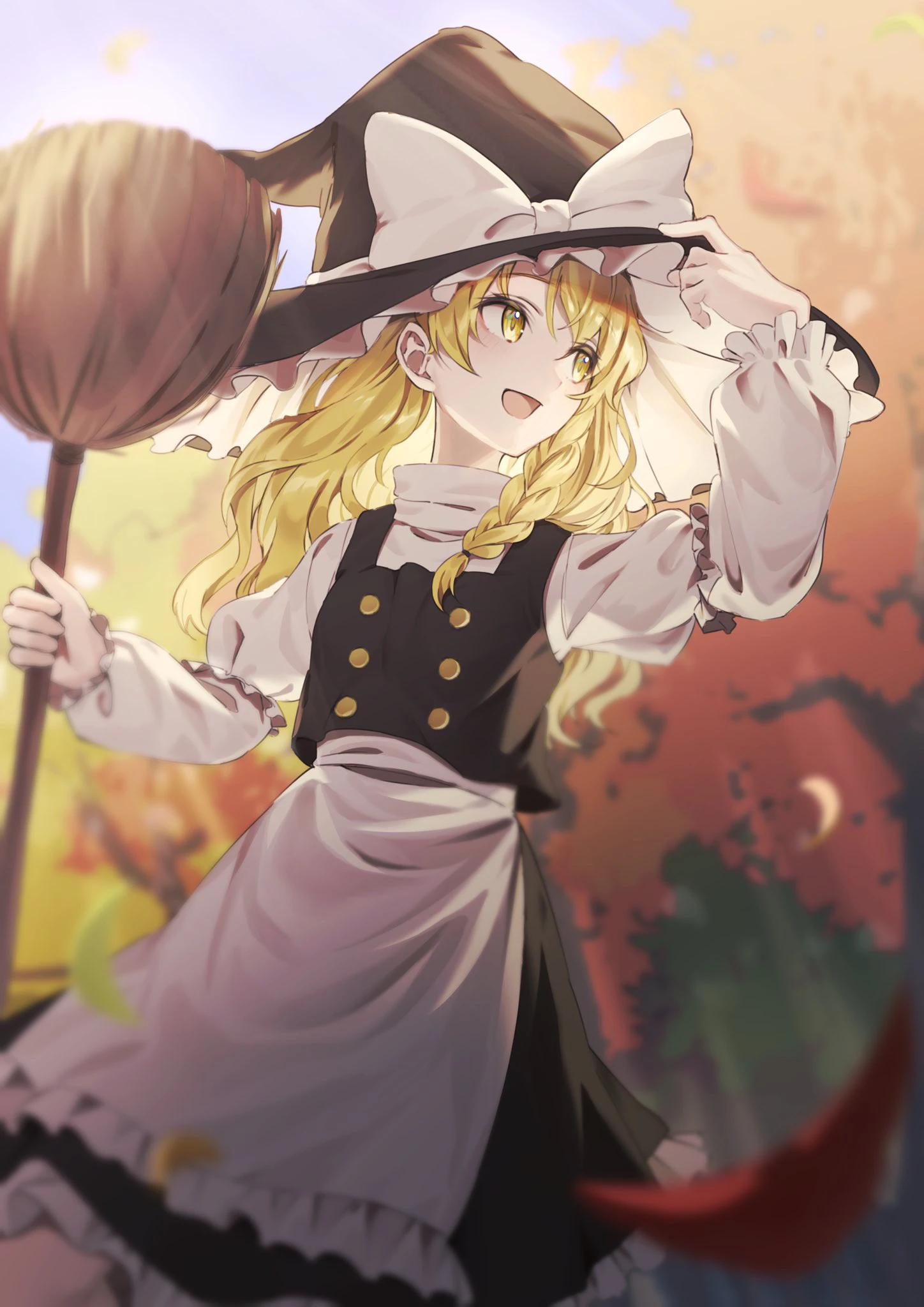 雾雨魔理沙&博丽灵梦 画师:わんこソラ#东方# #东方project