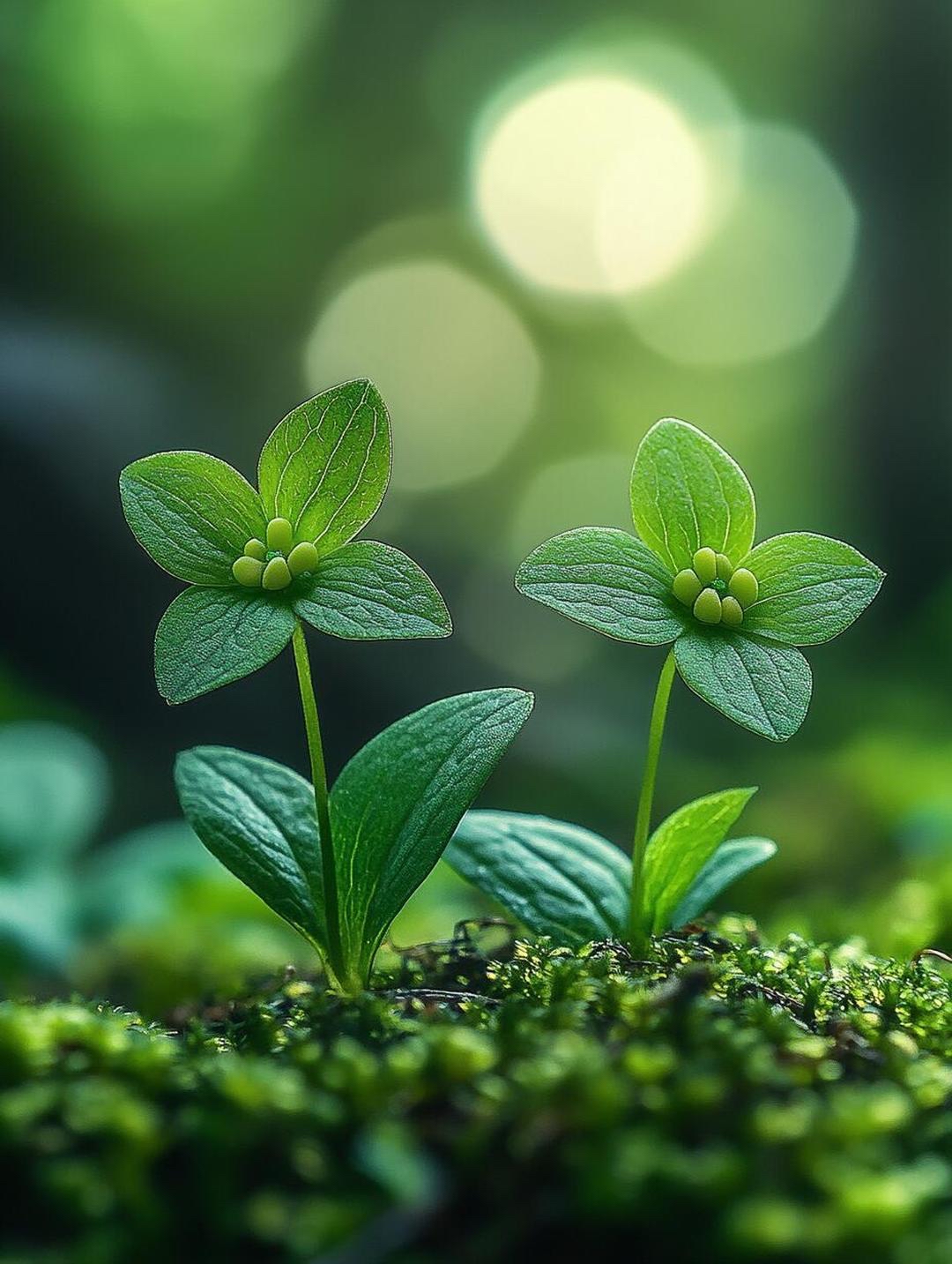 春天嫩芽图片 露珠图片