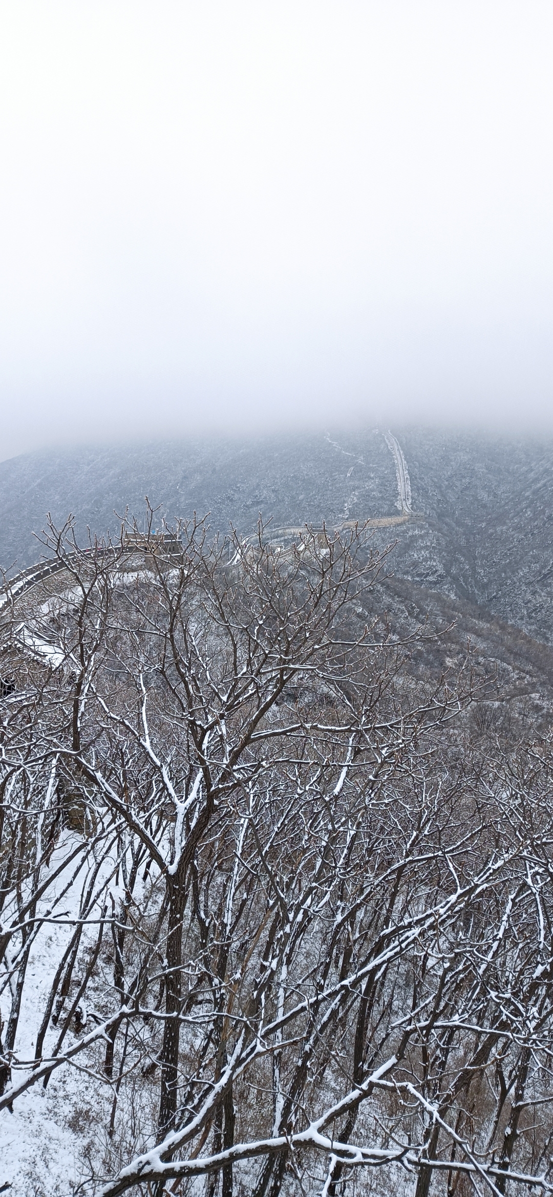 慕田峪雪景图片