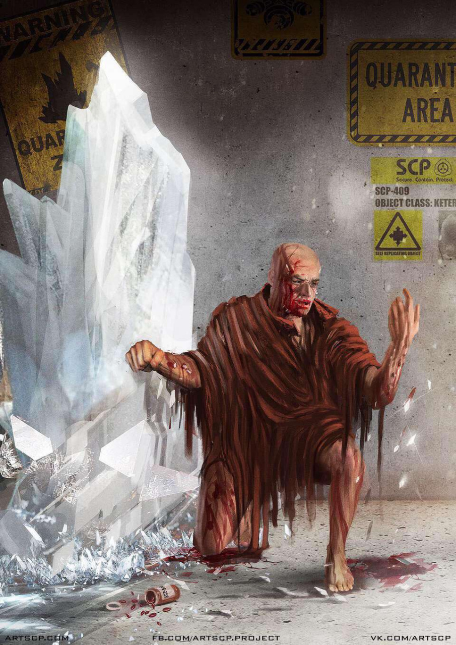 scp-409 晶蔓,等级:keter.scp-409是一个高约1.