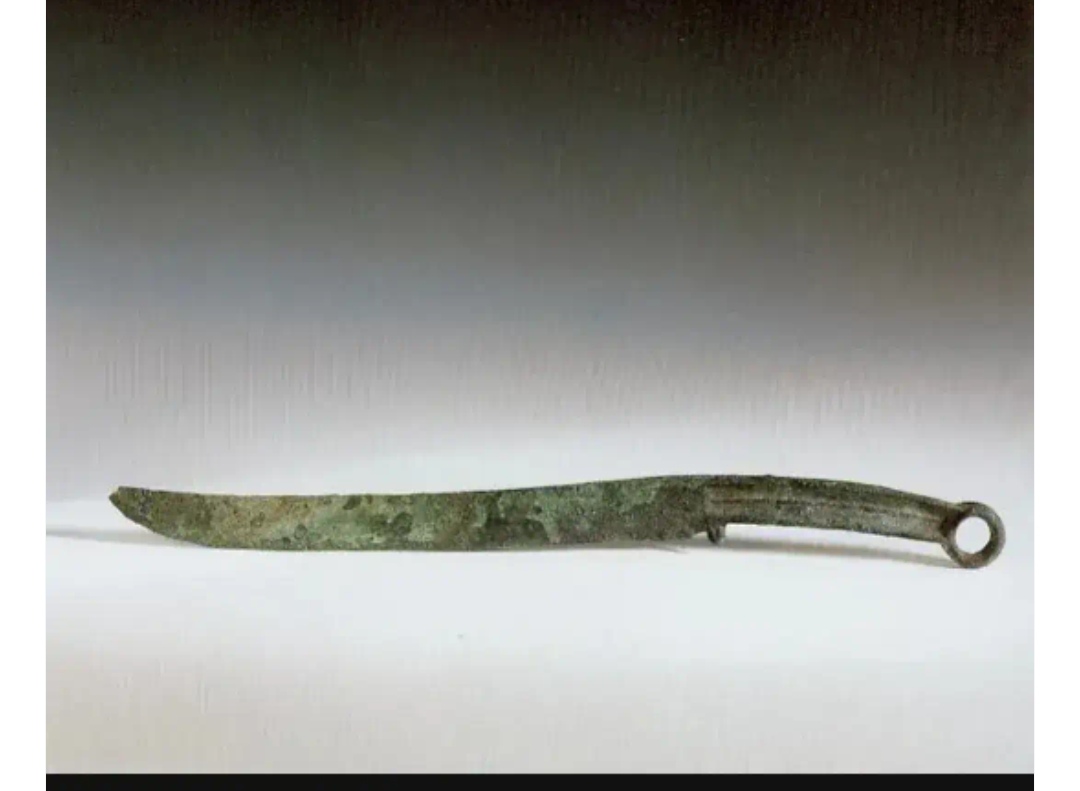 今天介绍的环首青铜刀icon,是一件商代早期的武器,是1980年出土于