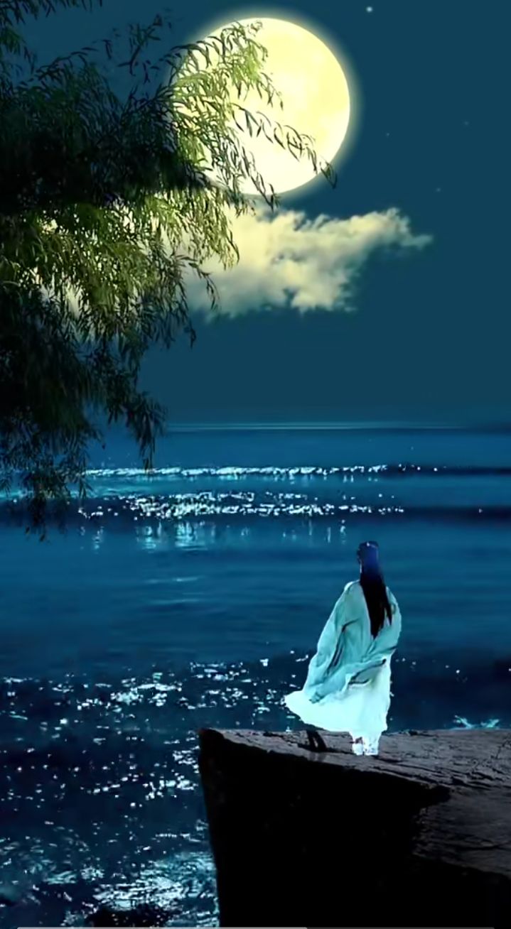 海上生明月,天涯共此时.