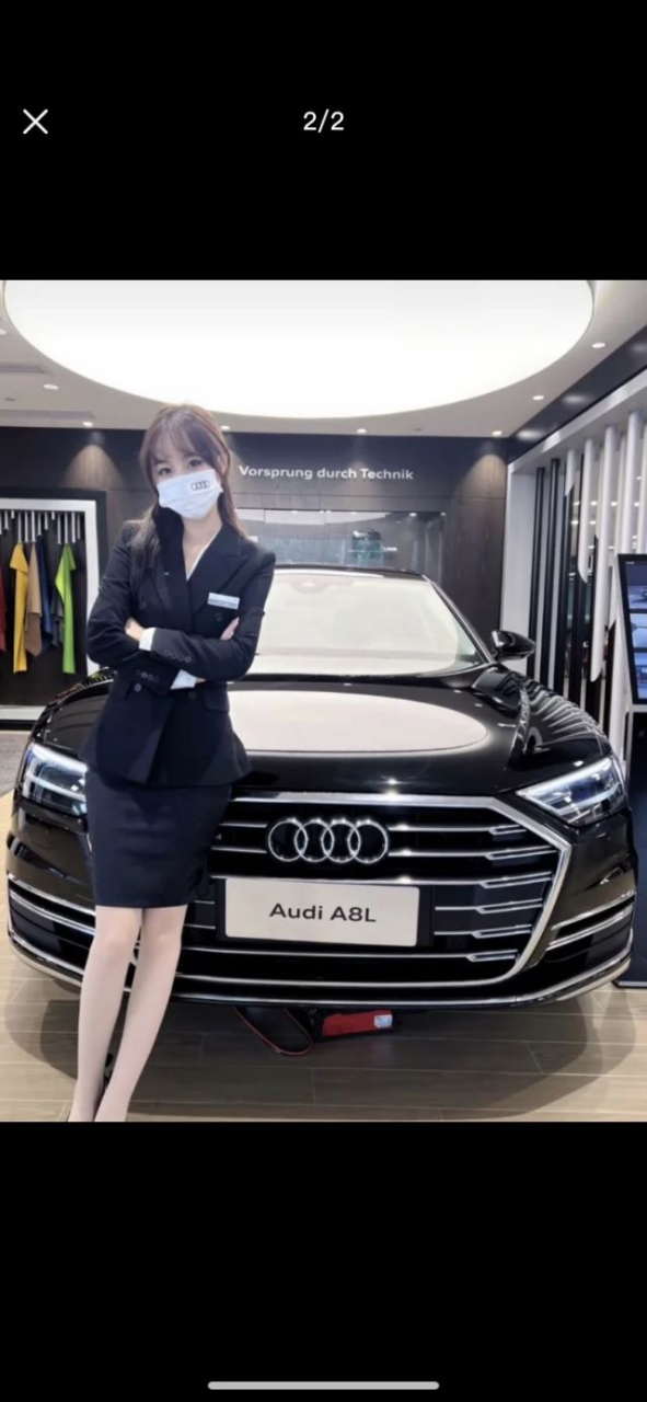 时尚与性感# 卖奥迪的小姐姐真好,真羡慕有钱人,等我有钱了,一起买了