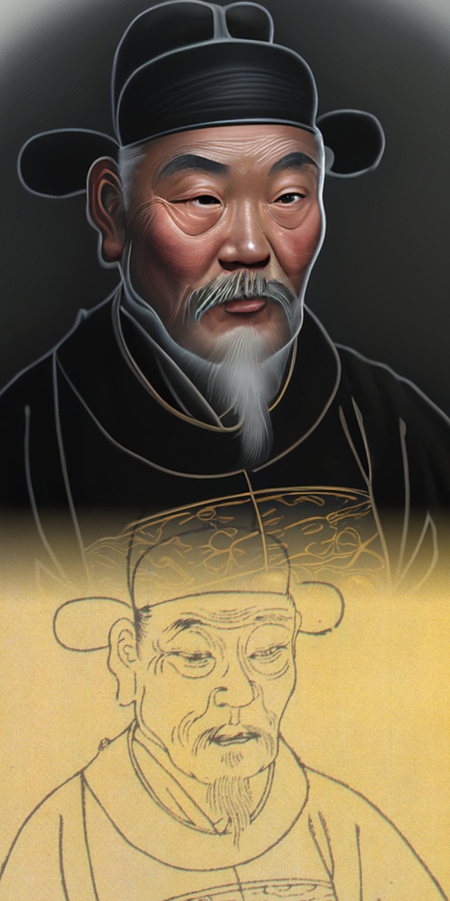 至清之臣,海青天 利用ai工具,参考万历年间的《三才图会》复原海瑞