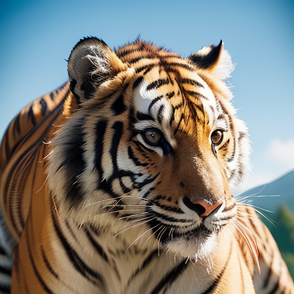 这是一张超震撼的老虎特写镜头!