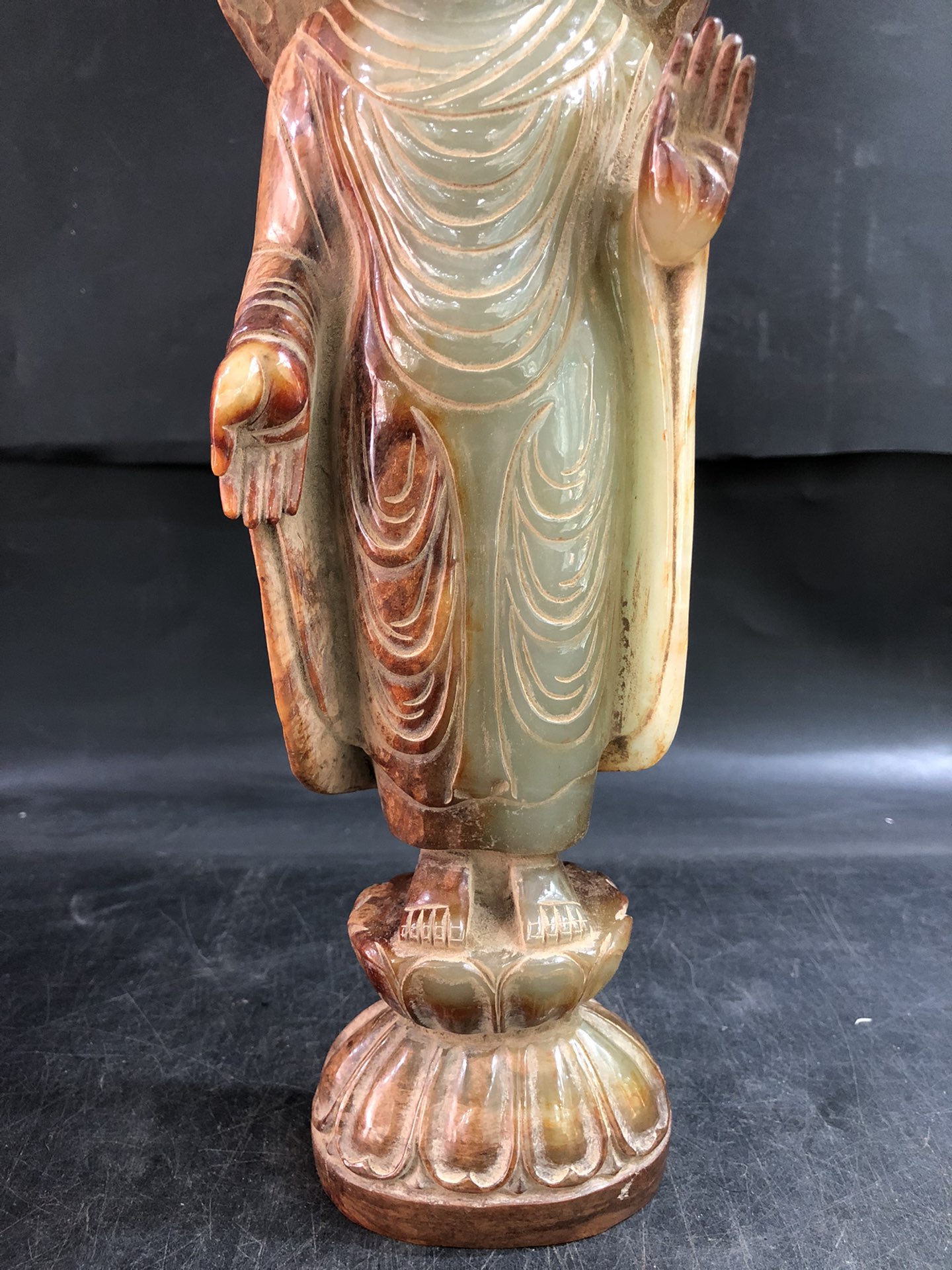 汉代和田玉佛像一尊,高32公分#和田玉