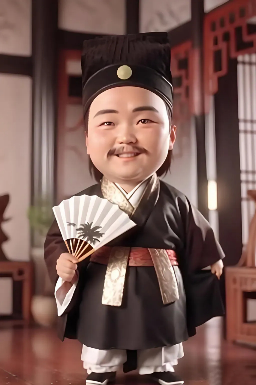 q版唐伯虎点秋香,秋香姐,唐伯虎还是那么逼真呀,80后永远的记忆,估计