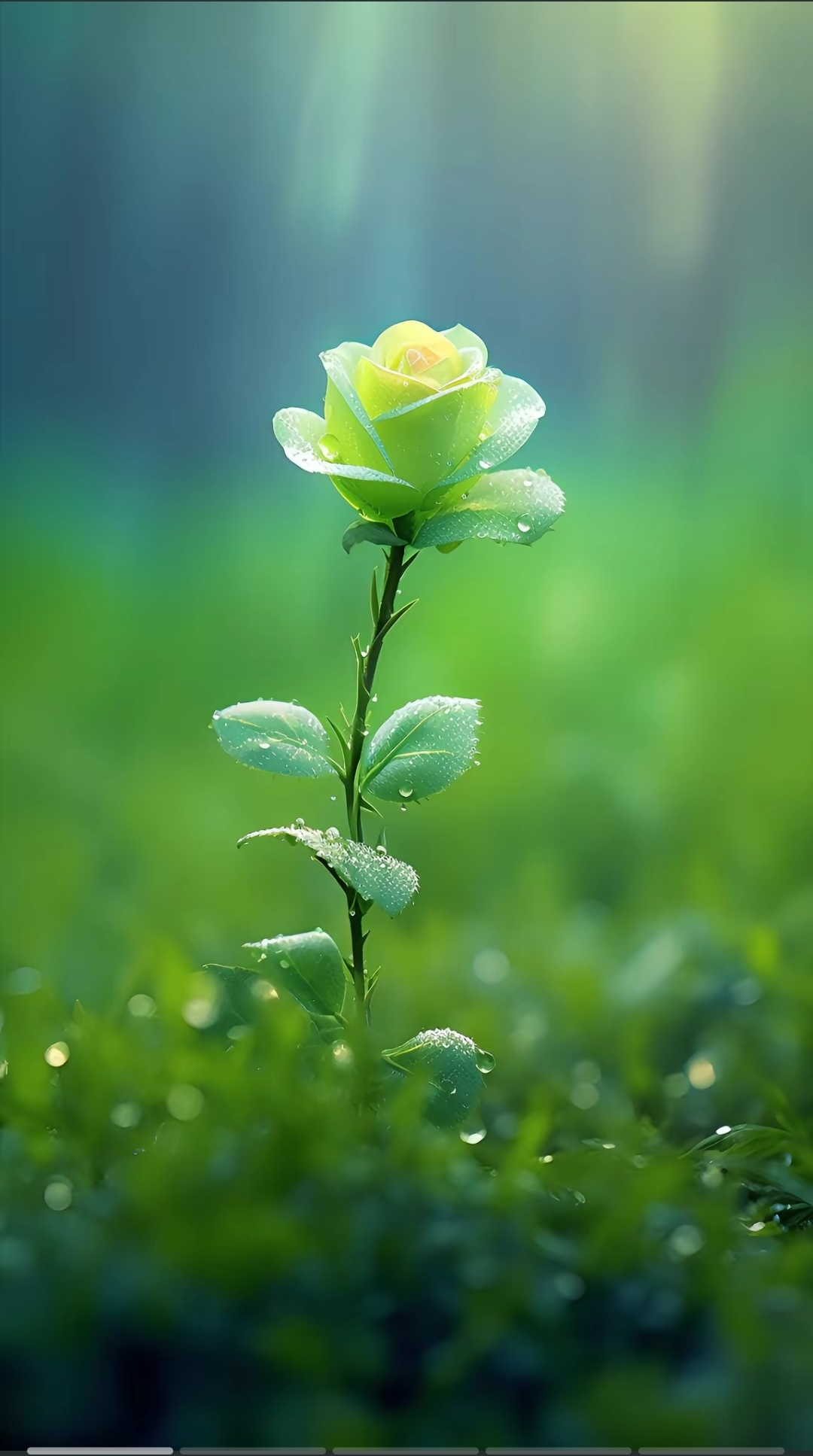 阳光下一朵花图片唯美图片