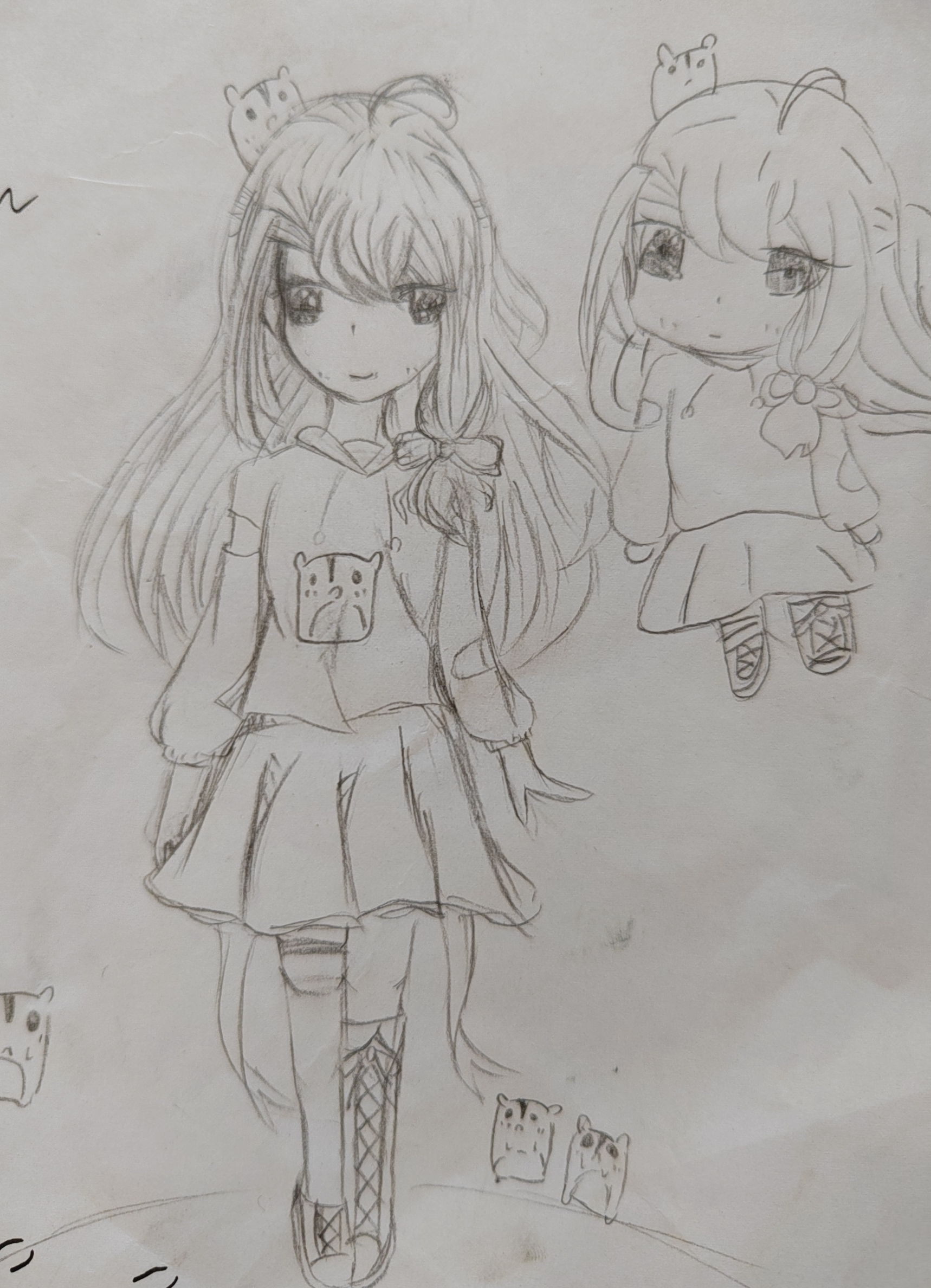小学六年级超绝自设线条(疫情刚开始的时候整的)
