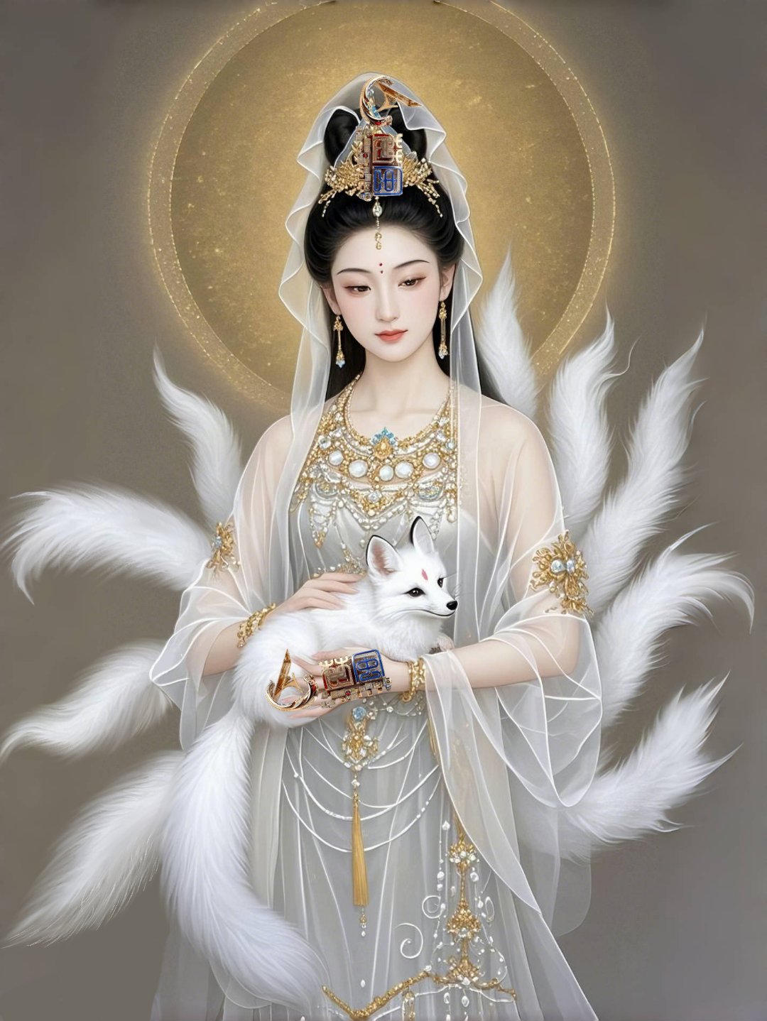 狐狸精九尾白狐狐仙娘娘图片高清九尾白狐是哪位神仙白狐狐仙仙狐狐仙