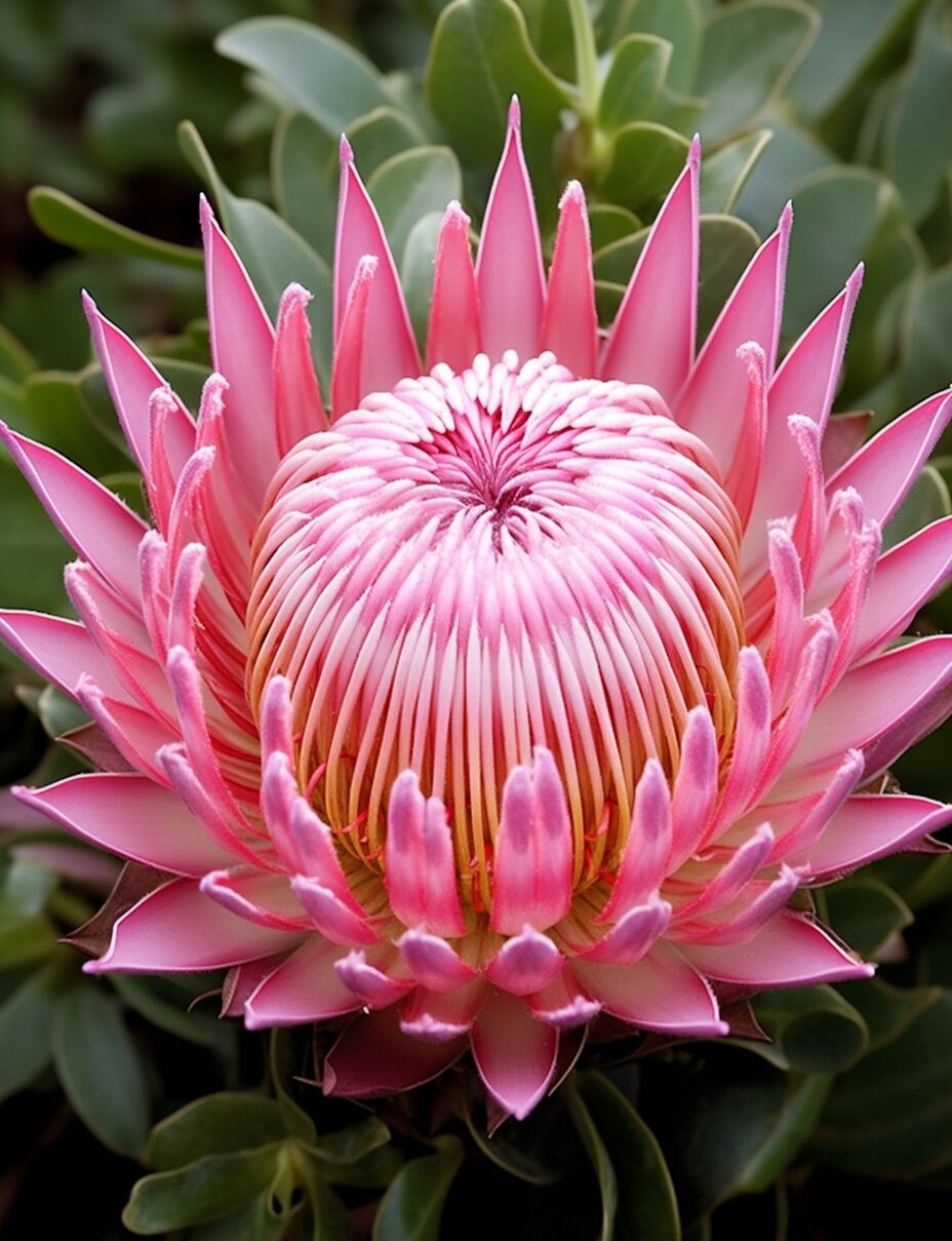 南非国花,帝王花,绽放的不仅是它的美丽,更是它傲人的姿态.