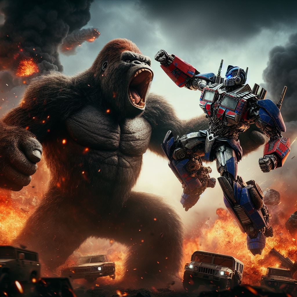 金刚vs擎天柱变形金刚,这场对决你敢想象吗?