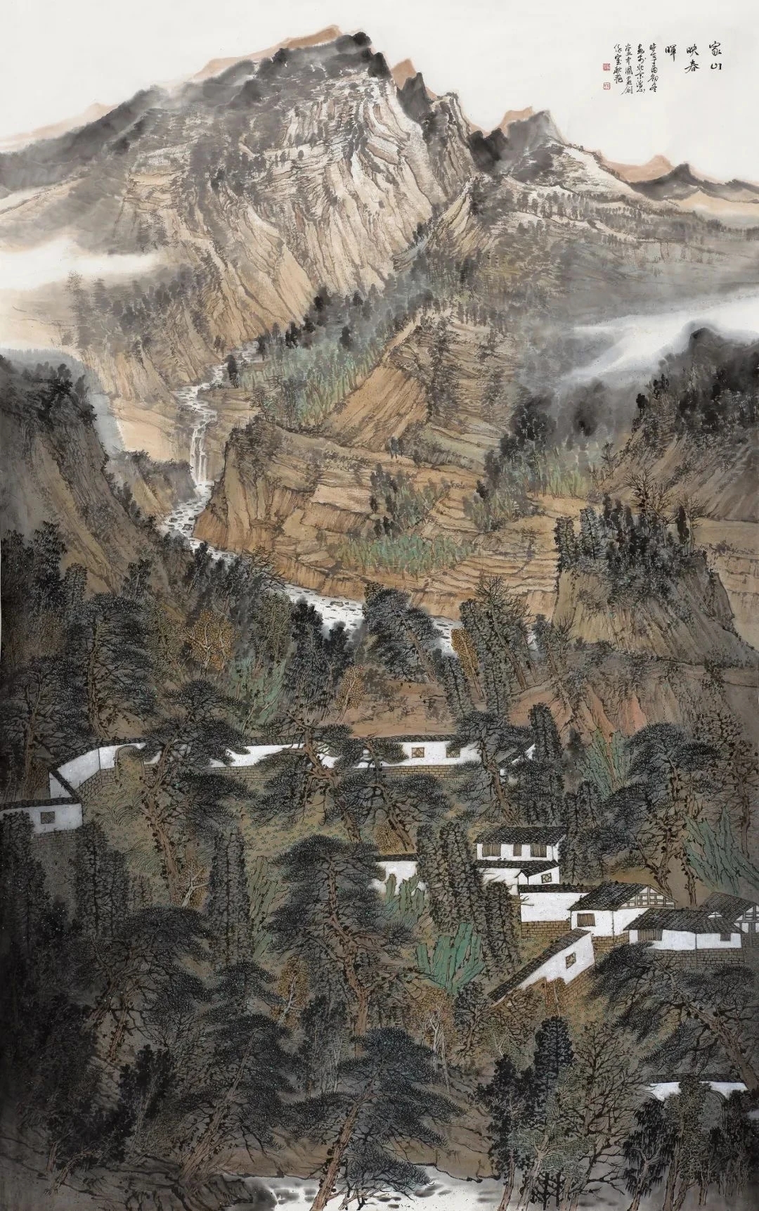 这气势这奔腾,′这大理石般纹理的山川,象极了我们民族的脊梁骨