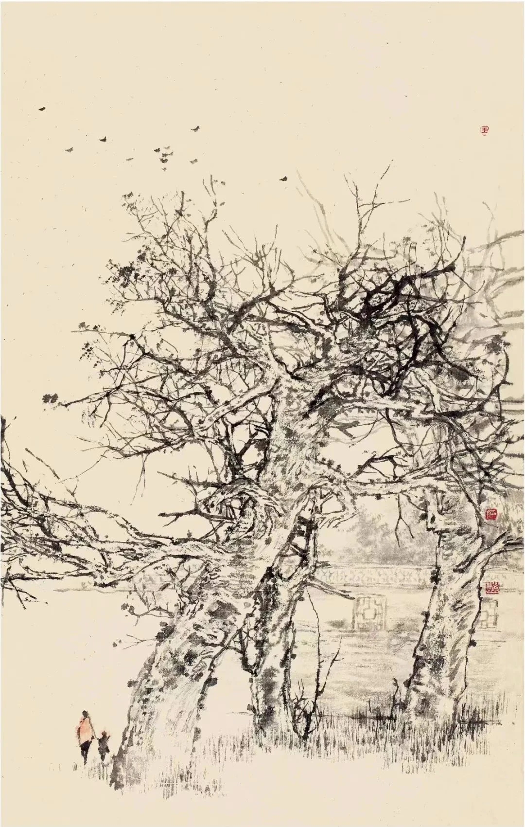 枝头鸟儿像是欢迎他们的归来,叽叽喳喳叫个不停,把