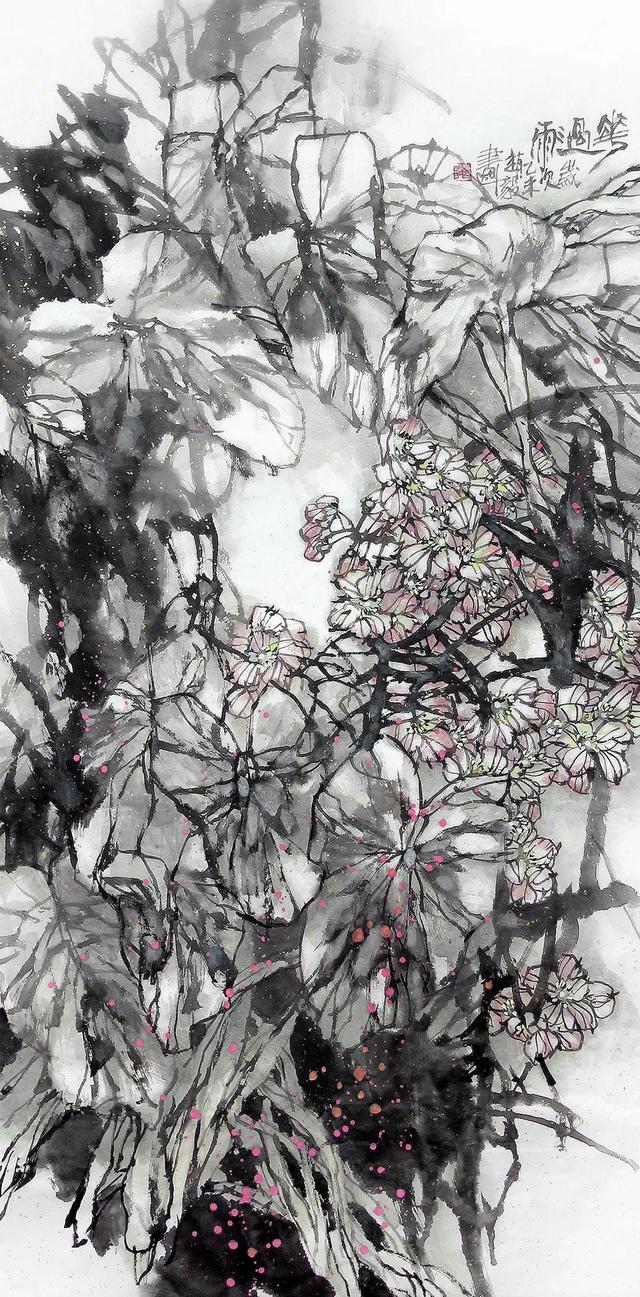 赵毅先生的水墨花鸟