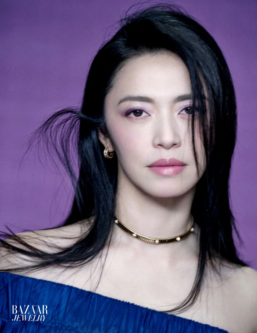 姚晨紫韵银河眼妆惊艳亮相 抹胸搭配叠戴珠宝演绎高级魅力 姚晨登时尚