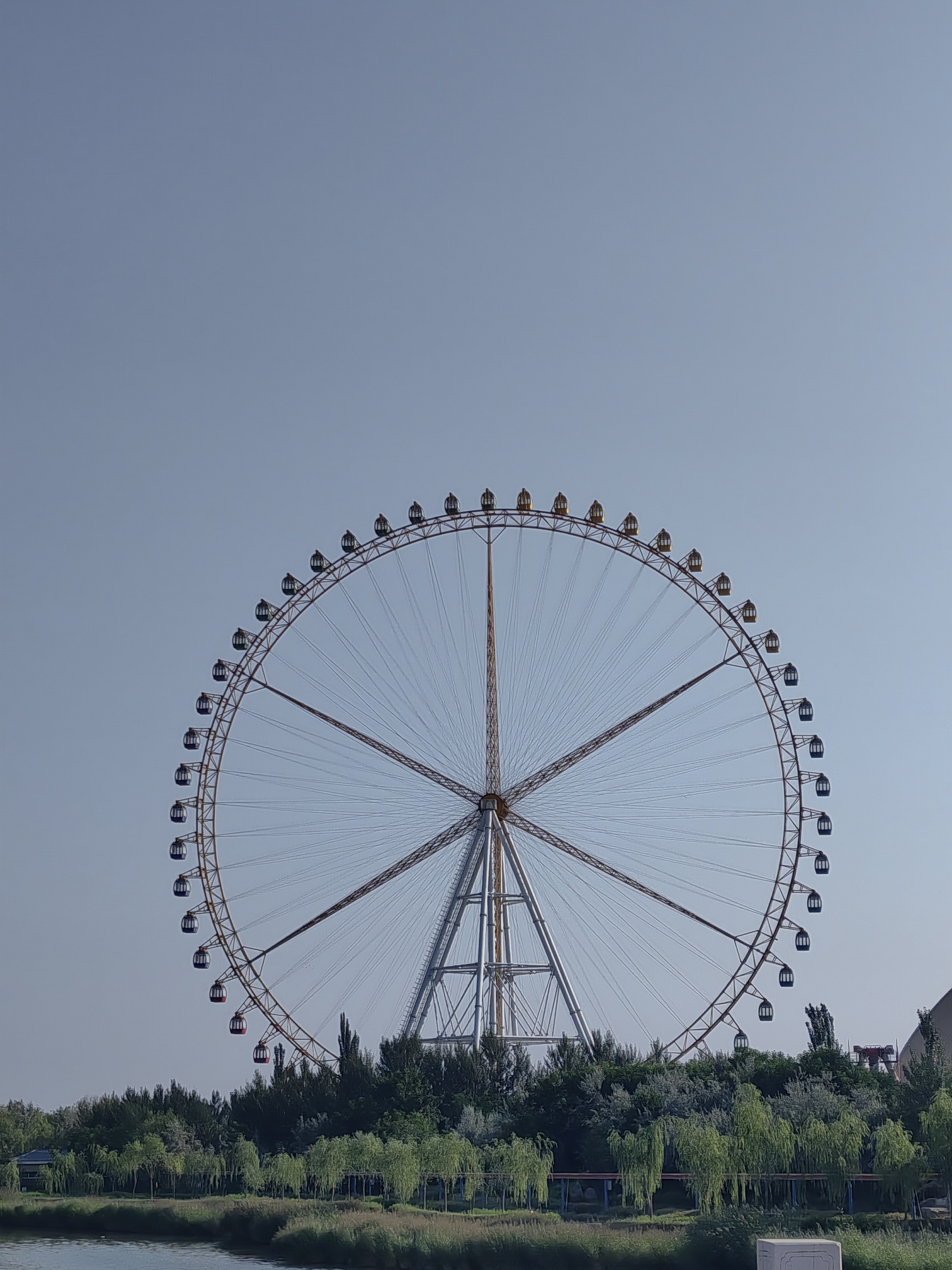 银川阅海公园骑行感觉真的很好,空气清新景色优美,跑步的骑行的散步的