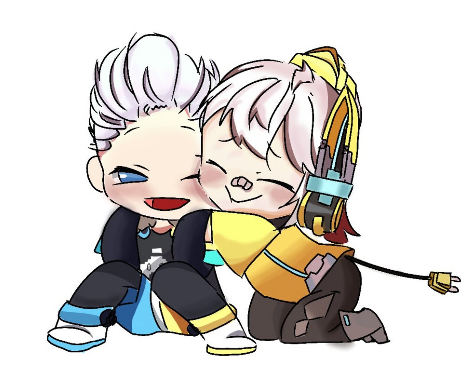 个人认为的迷你世界cp[劳尔和喵小糖]不喜勿喷,都是自己画的#迷你世界