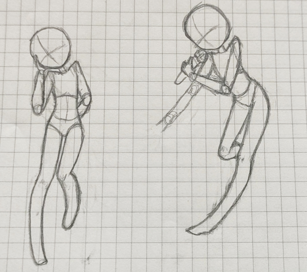 画了一些东西(不会画手)