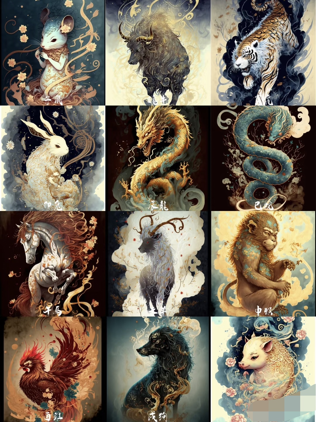 古代十二生肖运势(古代十二生肖古董图片)