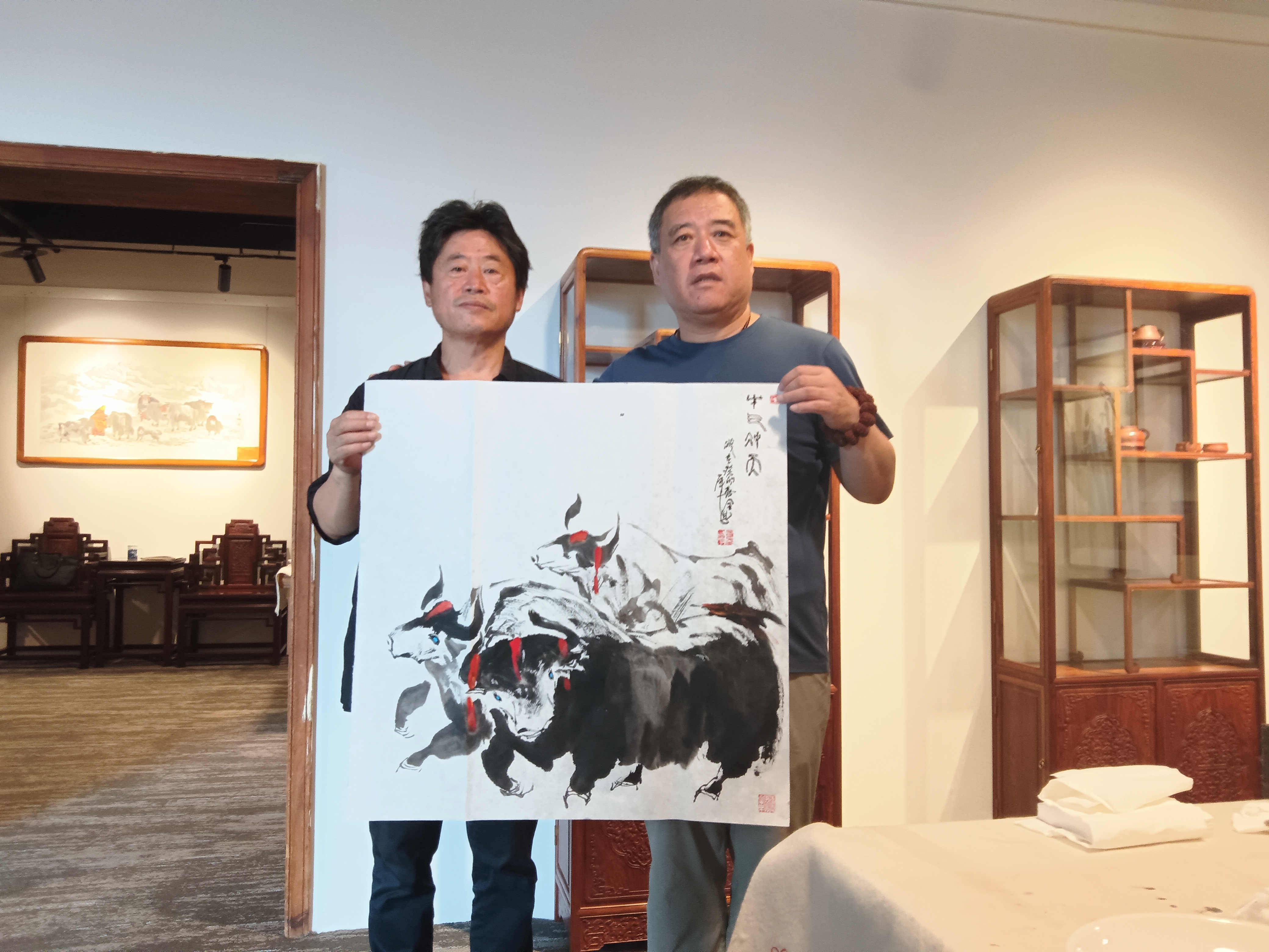 哈尔滨市和盐城市—书画家艺术交流会