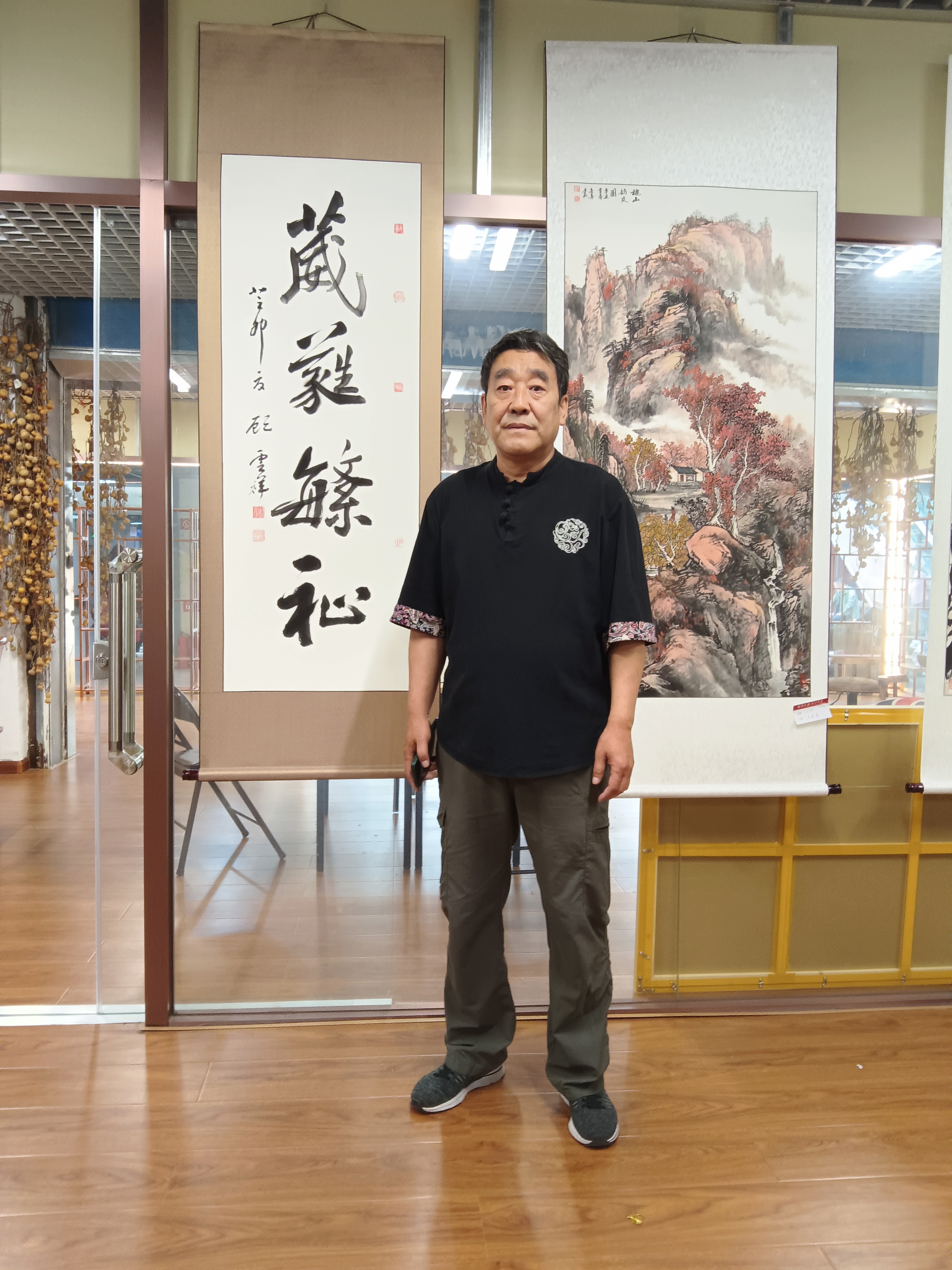 书法家张志刚参加北天书画院(名家书画作品展) 6月15日,书法家张志刚
