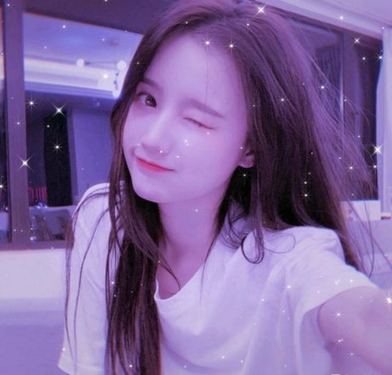 真人紫色系列!好漂亮的小姐姐!