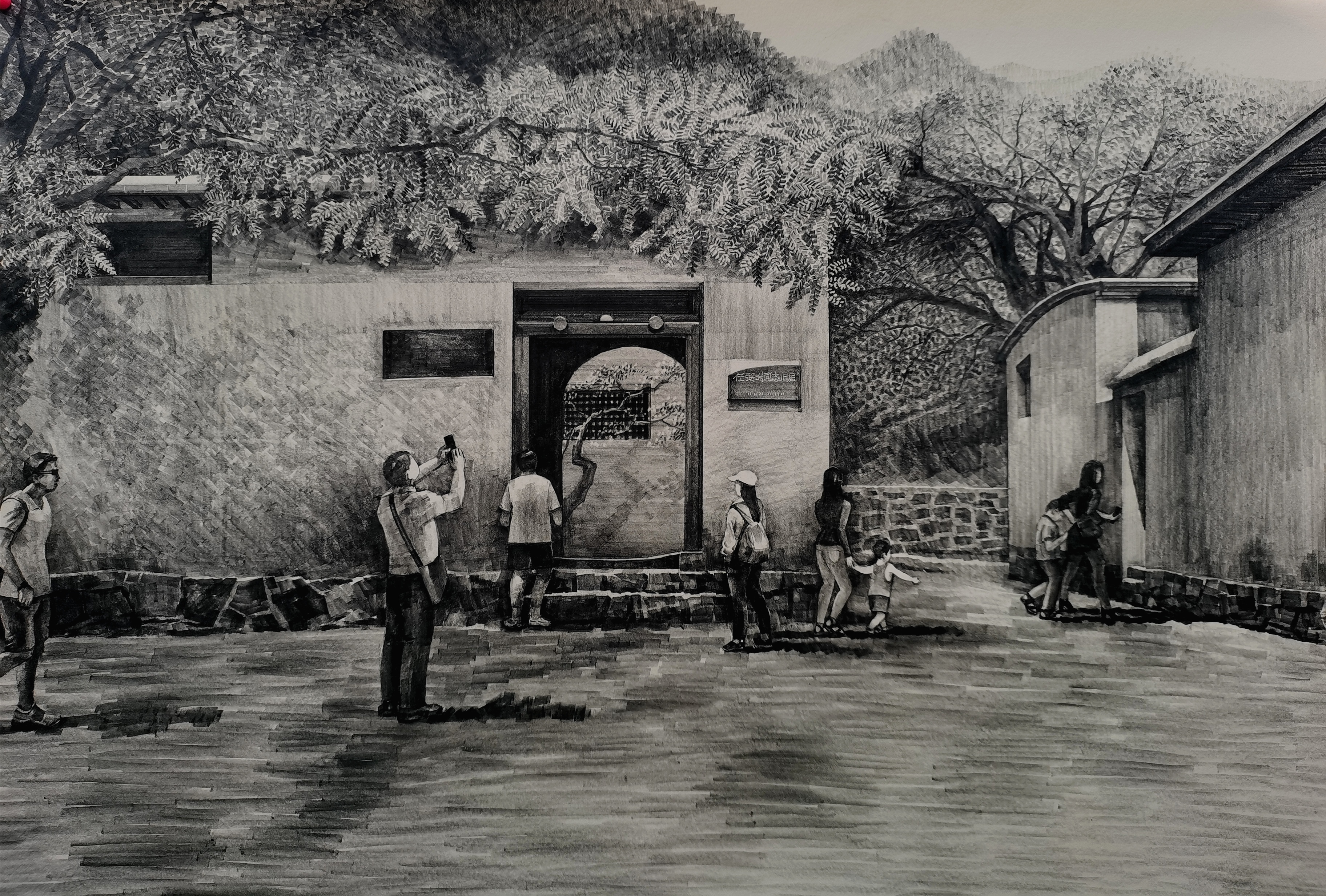 《画说石家庄》之西柏坡圣地任弻时故居.