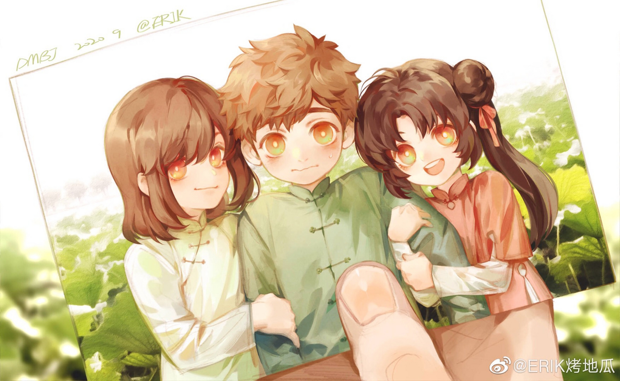 吴邪,小花,还有秀秀小时候的合照,可爱吧[嘻嘻][嘻嘻][嘻嘻]