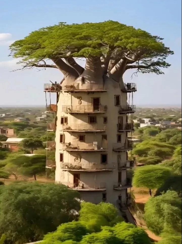 被非洲的猴面包树震撼了,竟然可以当房子住,还买什么商品楼