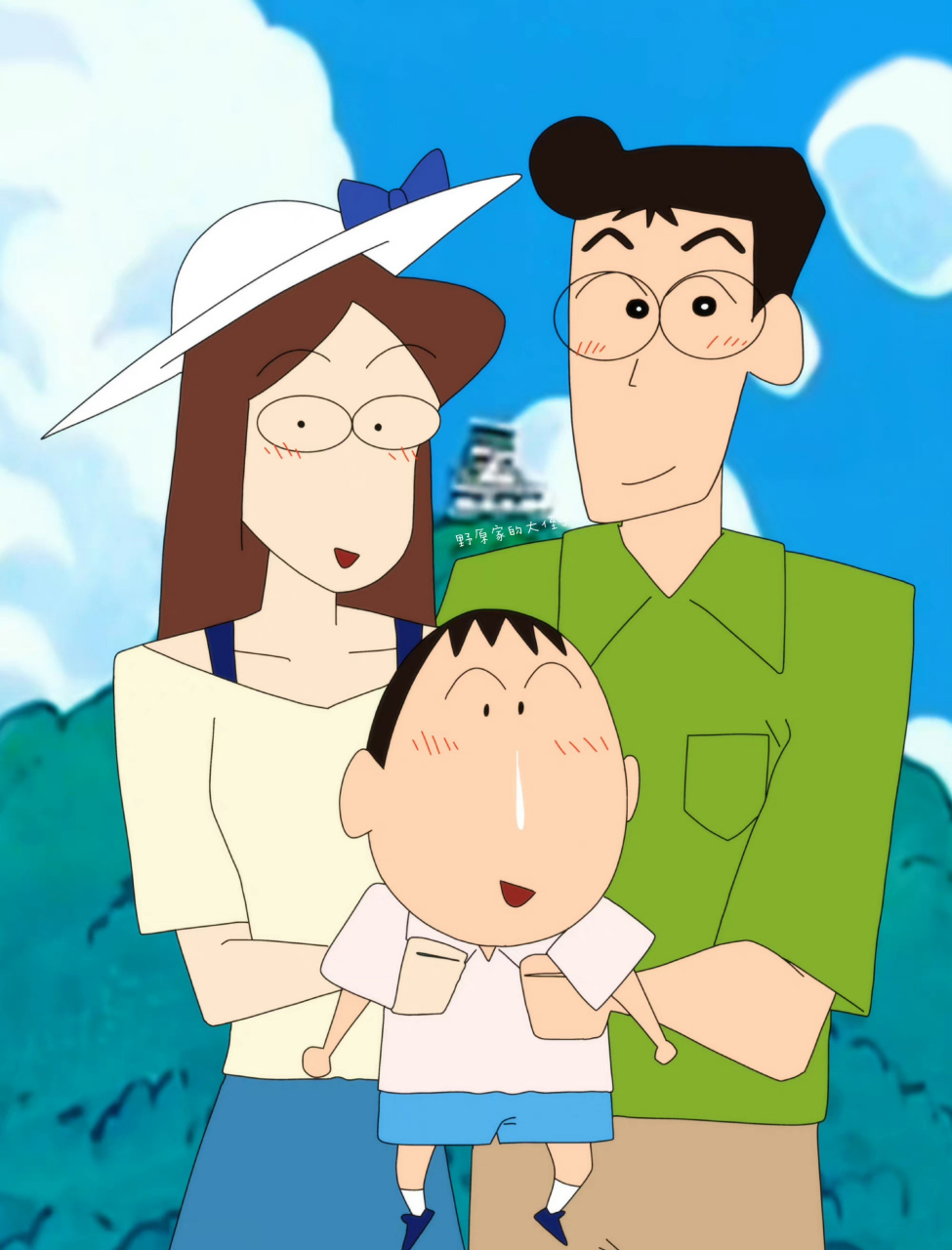 呆爸很帅,呆妈很呆.看来,阿呆是遗传了妈妈的基因呀.