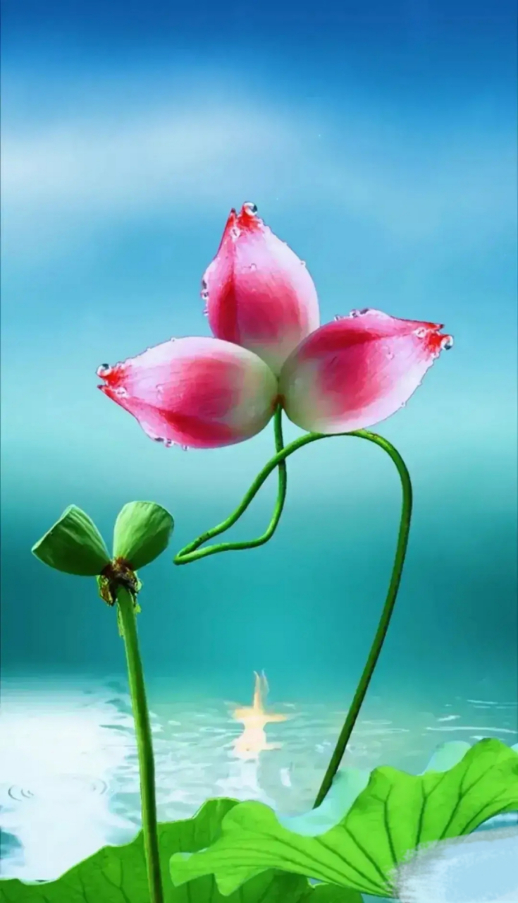 印  象 山川绿翠朦胧景, 新鲜触情春心动.