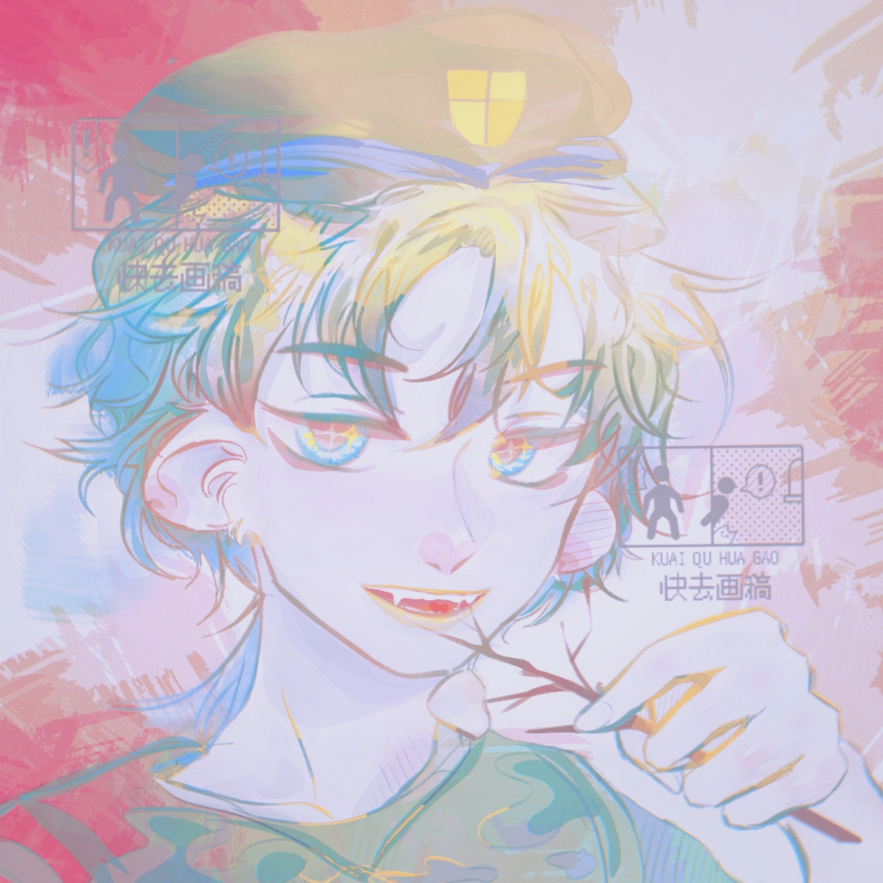 新画的flippy拟人 太喜欢了 最后一张是原图.