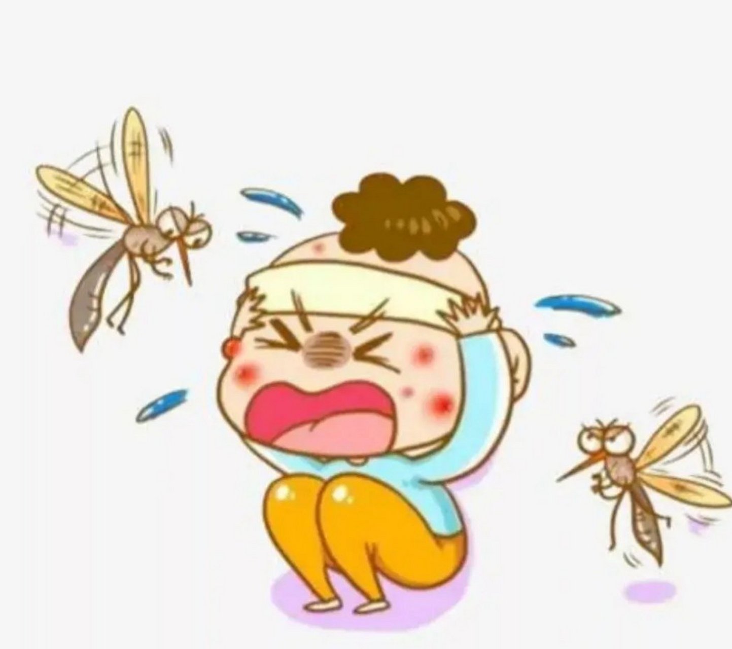 肿了一个好大的包" "哎呀,可恶的蚊子把我娃咬了怎么一个大包" "其实