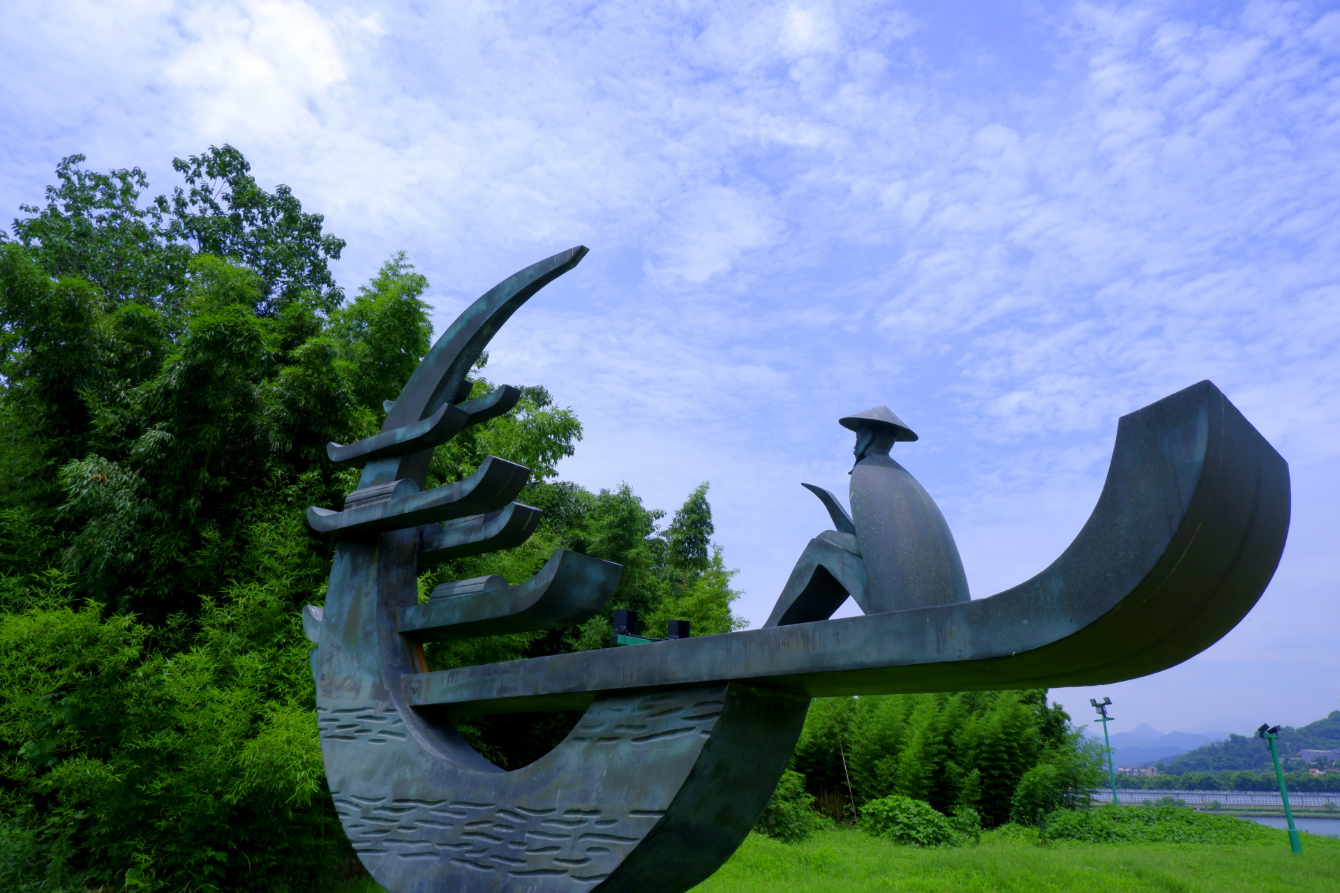 中洲公园绿树成荫,风景优美,而且免费,很适合休闲拍照打卡.