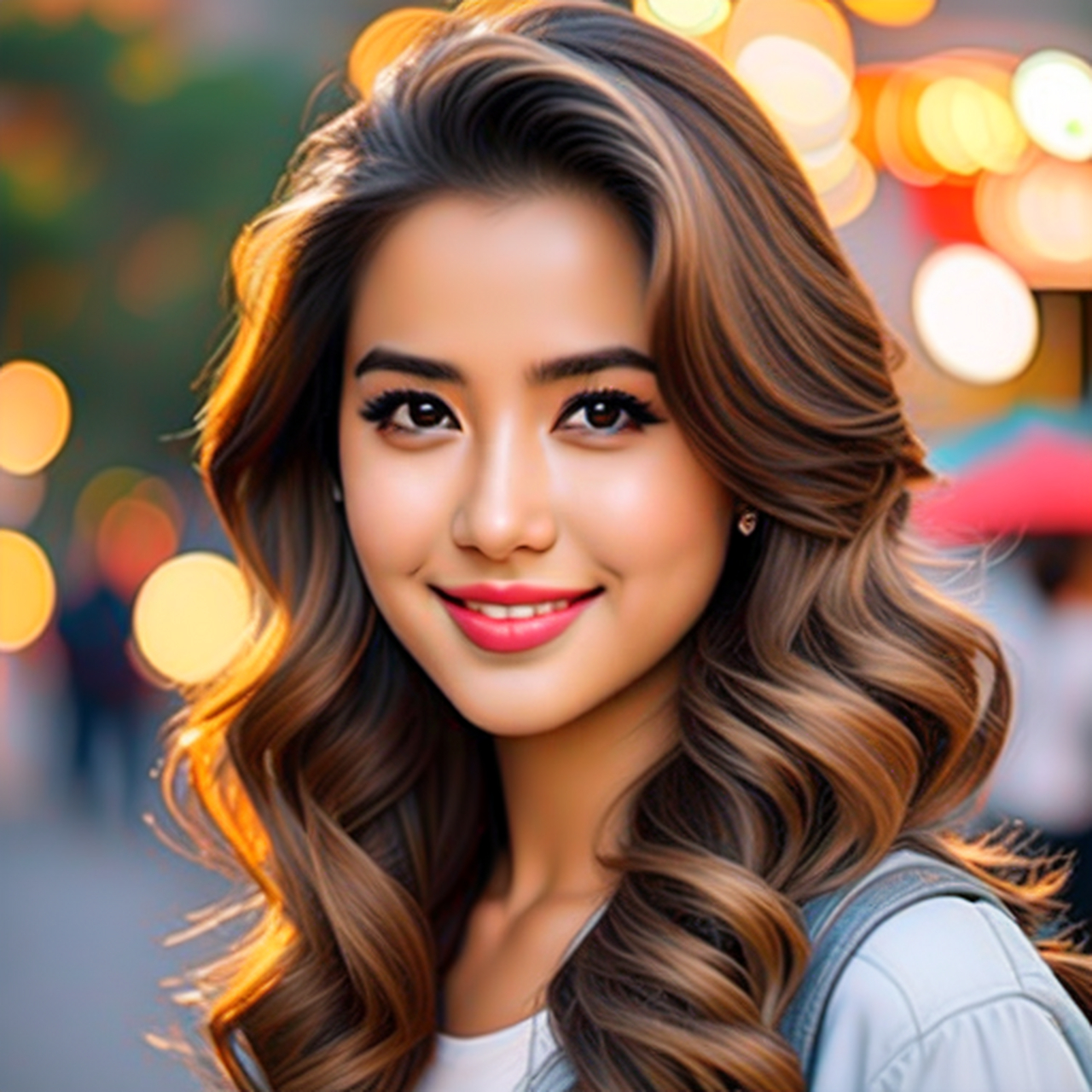 阳光自信的女孩