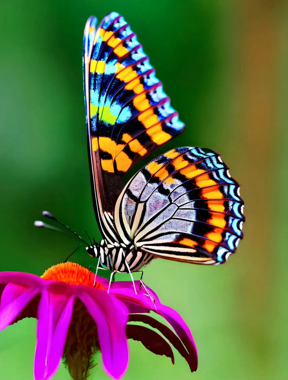 蝴蝶在花丛中翩翩起舞