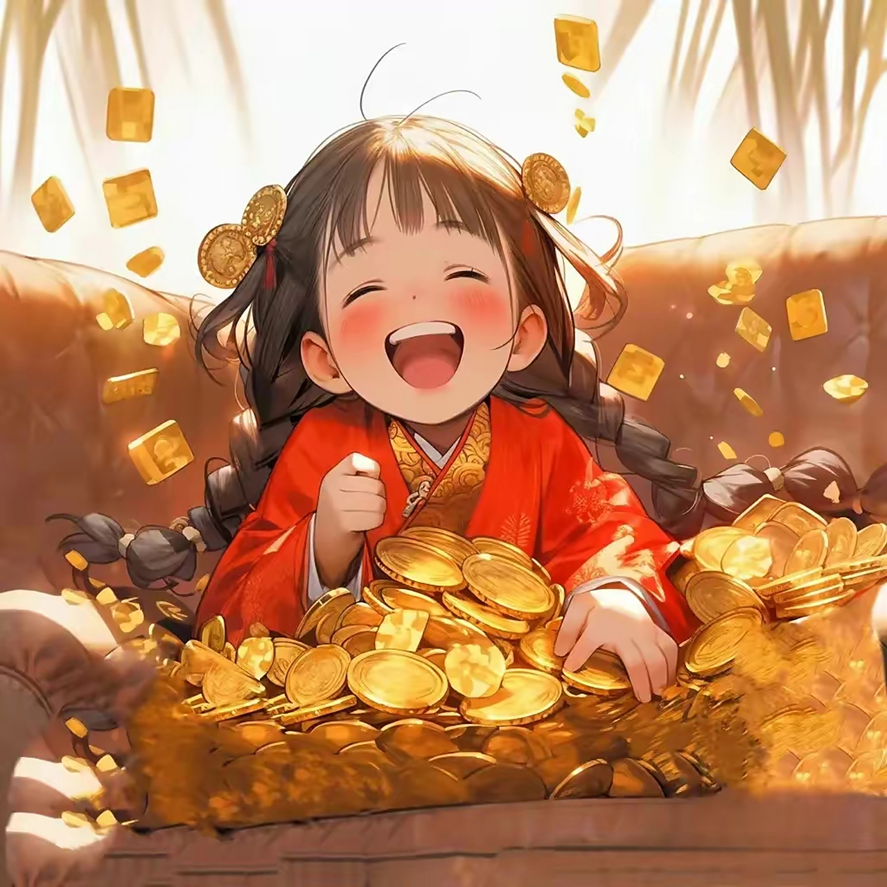 财源滚滚来,招财头像