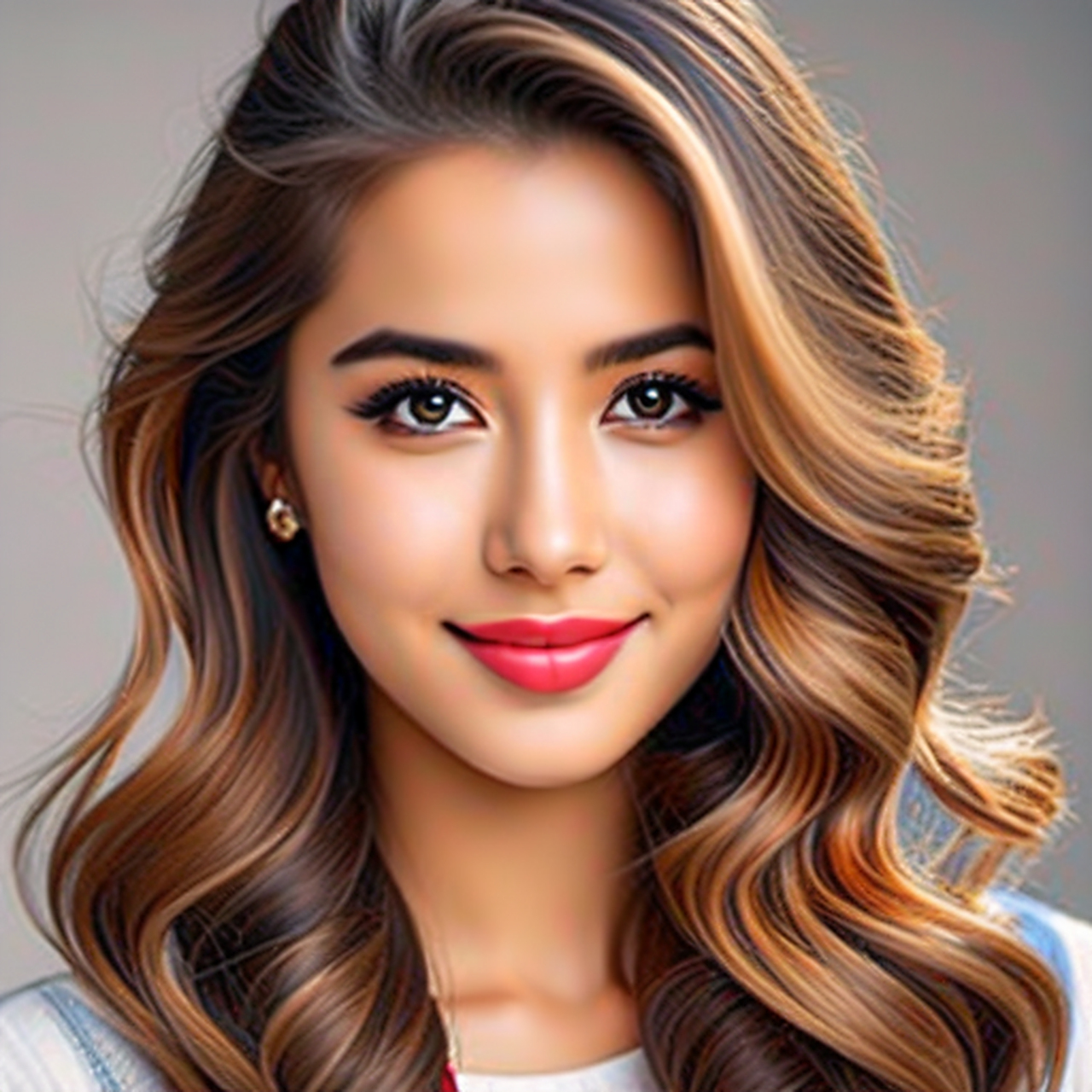 阳光自信的女孩