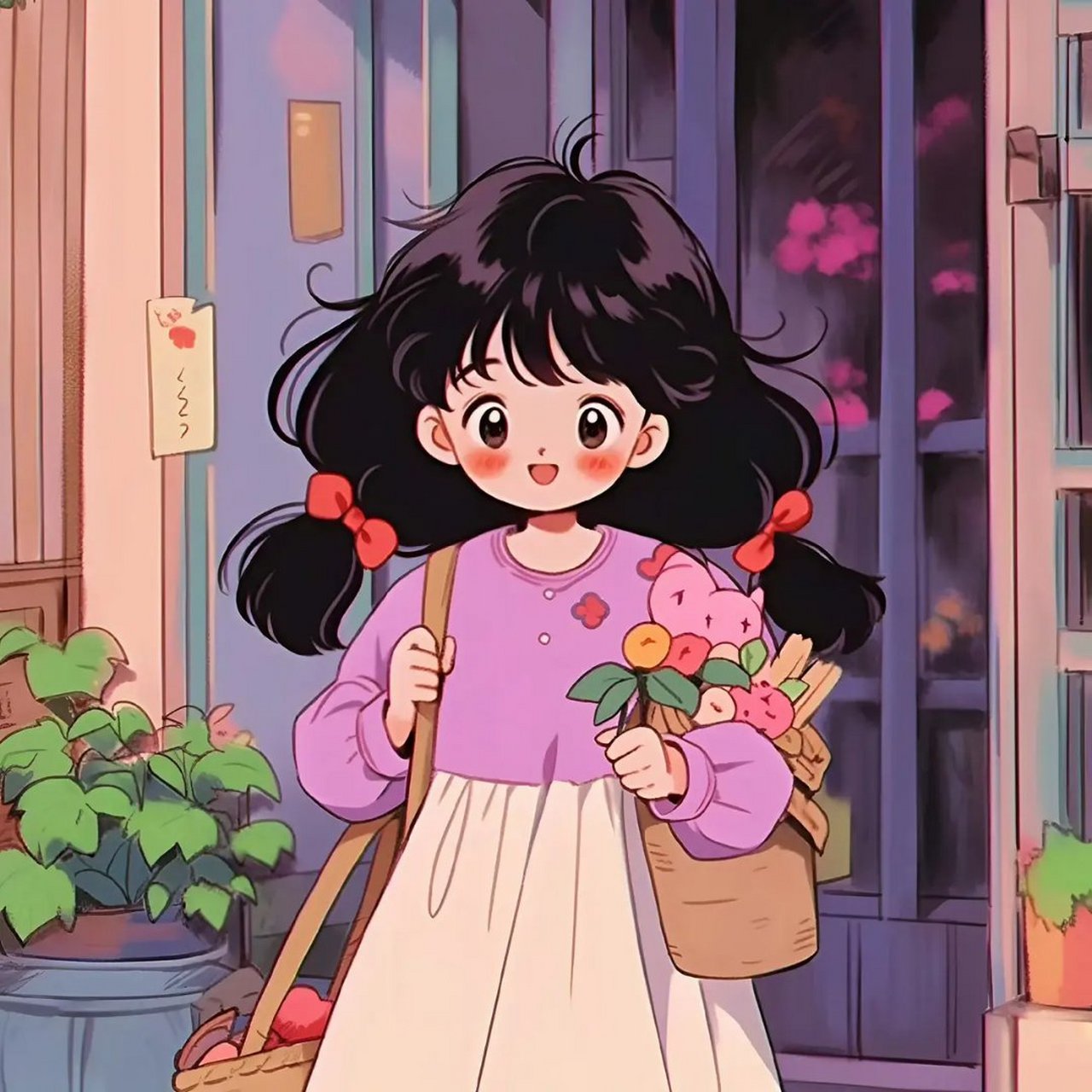 卖花的小女孩