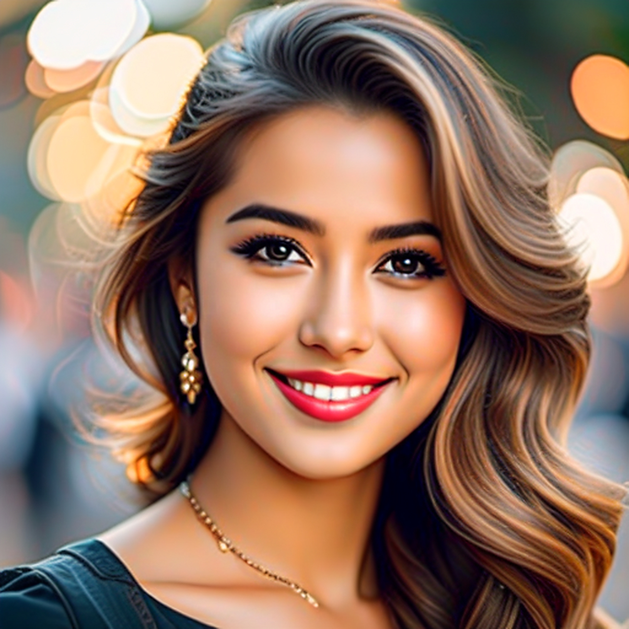 阳光自信的女孩