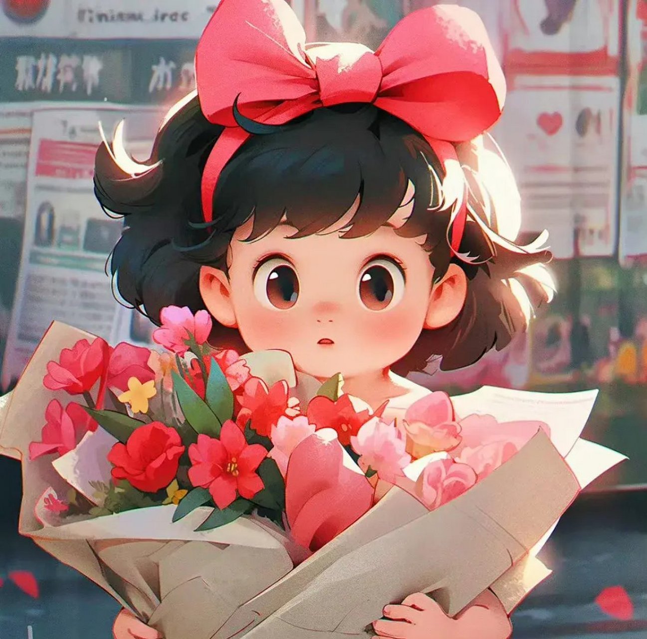 卖花的小女孩