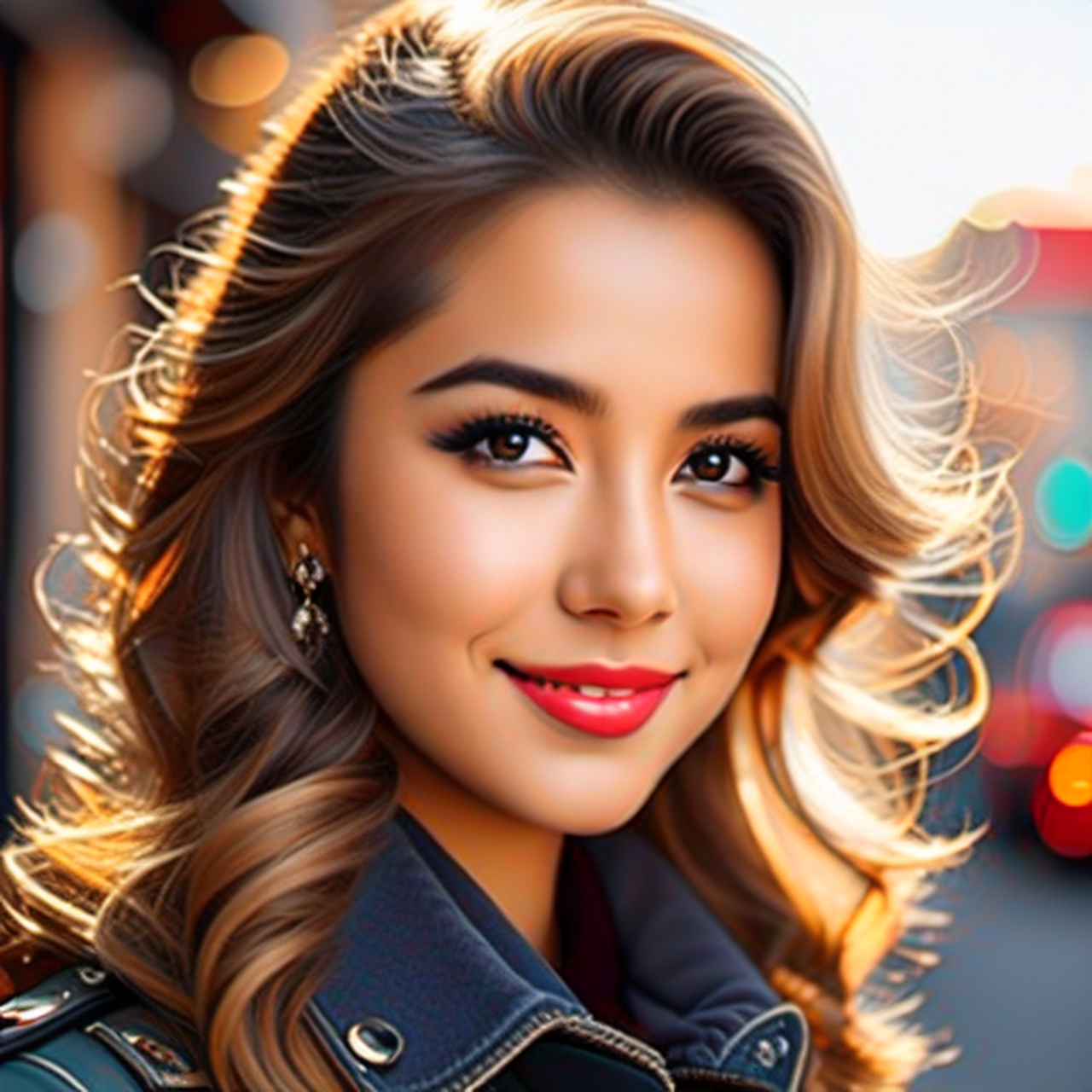 阳光自信的女孩