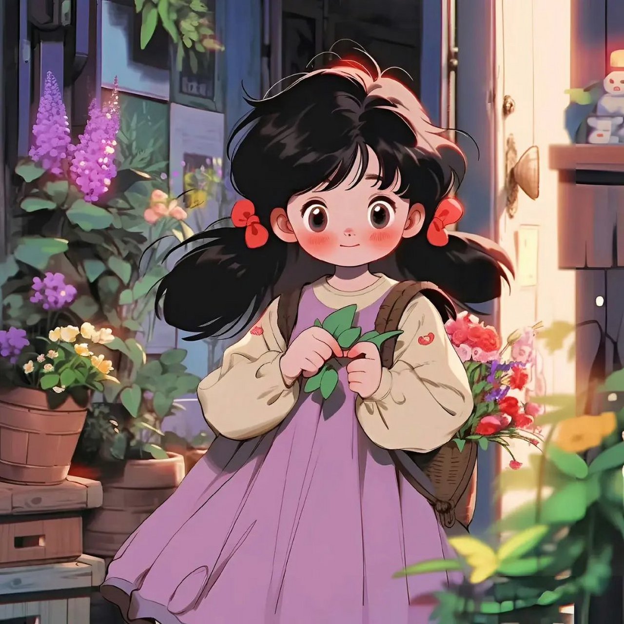 卖花的小女孩