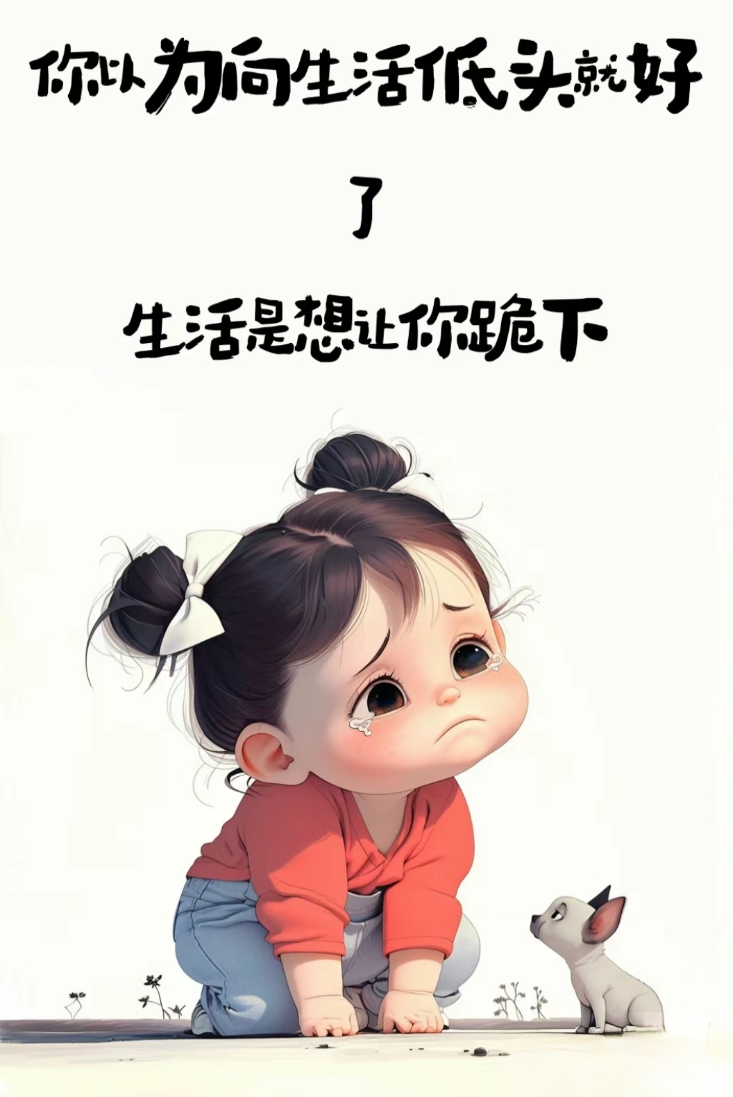 生活不易,但有小狗作伴,再难也能笑对.