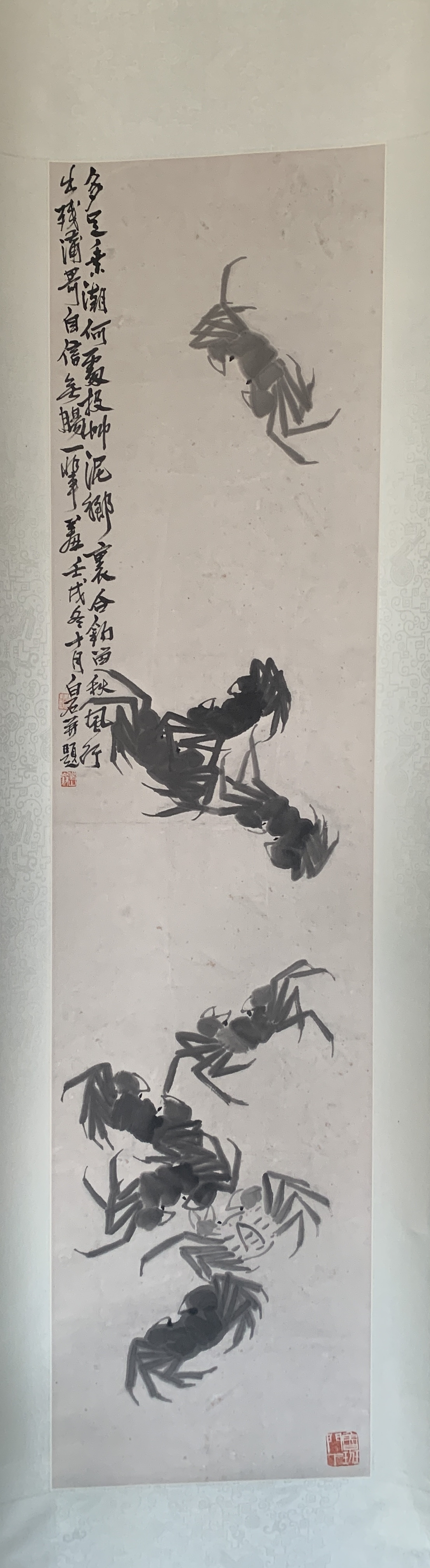 1960年齐白石的画螃蟹图片